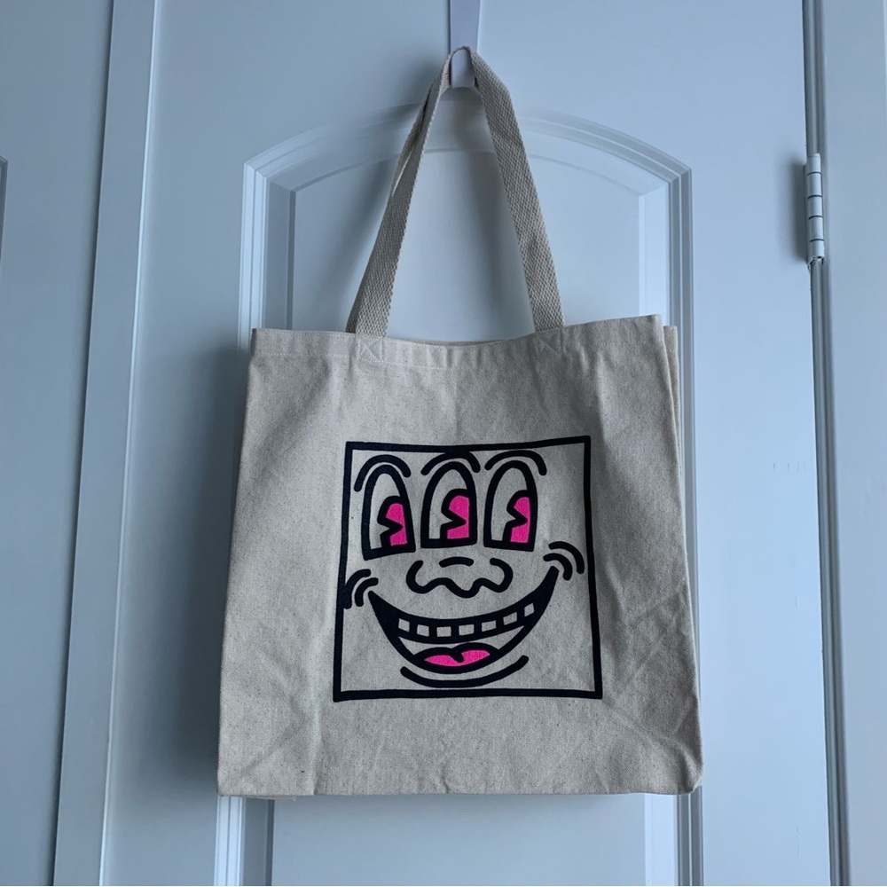 Keith Haring Canvas Tote Bag by Ripple